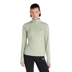 New Balance Sport Essentials Space Dye Quarter Zip Shirt Damen New Balance Sport Essentials Space Dye Quarter Zip Shirt Damen