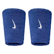 Nike Swoosh Classic Doublewide Wristbands 2-Pack Unisex Blau