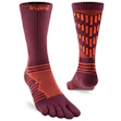 Injinji Ultra Run Crew Socks Unisex Red