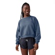 Brooks Movement Cropped Sweatshirt Dame Blau