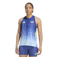 adidas Berlin Marathon 2026 AOP Tank Top Women Blue