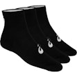 ASICS Quarter Socks 3-Pack Unisex Schwarz