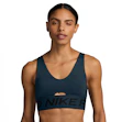 Nike Pro Indy Plunge Dri-FIT Medium Support Padded Sports Bra Damen Blau
