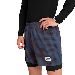 SAYSKY Houndstooth Pace 5 Inch 2-in-1 Shorts Homme SAYSKY Houndstooth Pace 5 Inch 2-in-1 Shorts Homme