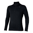 Mizuno Tech Thermal Charge Half Zip Shirt Homme Schwarz