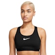 Nike Dri-FIT Swoosh High-Support Sports Bra Femme Schwarz