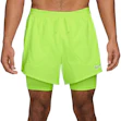Nike Stride Dri-FIT 5 Inch Hybrid Shorts Homme Limonengrün