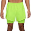 Nike Stride Dri-FIT 5 Inch Hybrid Shorts Homme Lime