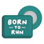 BibBits Race Number Magnets - Born To Run Grön