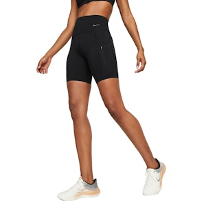 Nike Dri-FIT Go High Rise 8 Inch Short Dame