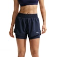 Nike One Dri-FIT High-Rise 3 Inch 2-in-1 Shorts Women Blue