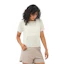 Salomon Shakeout Air Crop T-shirt Femme Crème