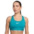 Nike Swoosh Dri-FIT Medium Support Padded Sports Bra Damen Blue