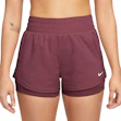 Nike One Dri-FIT Mid-Rise 3 Inch 2-in-1 Shorts Women Red