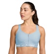 Nike Indy Dri-FIT High Support Padded Front-Zip Sports Bra Dam Blau