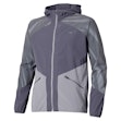 Mizuno Active Alpha Hooded Jacket Homme Grau