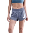 Nike One Swoosh Dri-FIT Mid-Rise 3 Inch Brief-Lined Hybrid Shorts Damen Blau