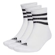 adidas 3-Stripes Cushioned Sportswear Mid Cut Socks 3-Pack Unisex Weiß