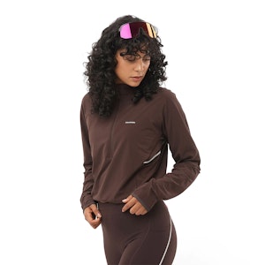 Salomon Sense Aero Hybrid Cropped Pullover Jacket Dame Salomon Sense Aero Hybrid Cropped Pullover Jacket Dame