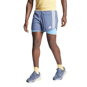 adidas Own The Run 3-Stripes 2in1 Short Herre