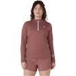 ASICS Icon 1/2 Zip Shirt Dame Brown