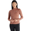 New Balance Athletics Heat Grid Half Zip Shirt Damen Brown