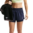 Nike One Dri-FIT Mid-Rise 3 Inch 2-in-1 Shorts Dam Blau