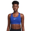 Nike Dri-FIT Swoosh High-Support Sports Bra Dame Blau
