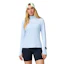 Brooks Dash 1/2 Zip Shirt 3.0 Femme Bleu