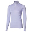 Mizuno Impulse Core Half Zip Shirt Femme Lila