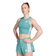 adidas Adizero Crop Tank Damen Blau