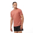 Salomon Cross Run T-shirt Herr Pink
