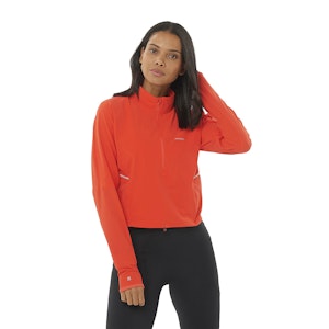 Salomon Sense Aero Hybrid Cropped Pullover Jacket Femme Salomon Sense Aero Hybrid Cropped Pullover Jacket Femme