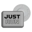 BibBits Race Number Magnets - Just Run Grå