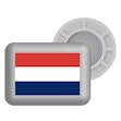 BibBits Startnummer Magneetjes Vlag NED Silver