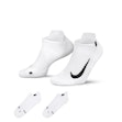 Nike Multiplier No-Show Socks 2-pack Unisexe White