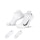 Nike Multiplier No-Show Socks 2-pack Unisex Weiß