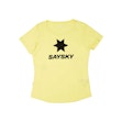 SAYSKY Logo Flow T-shirt Femme Yellow