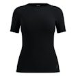 Odlo Performance Light Baselayer Crew Neck T-shirt Dame Schwarz