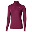 Mizuno Impulse Core Half Zip Shirt Femme Lila