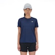 New Balance Athletics T-shirt Women Blau