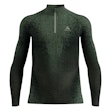 Odlo Blackcomb Eco Baselayer Turtle Neck Shirt Half Zip Homme Grün