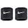 Nike Swoosh Classic Wristbands 2-Pack Unisex Schwarz