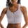 On Endurance Bra Zip Damen Creme