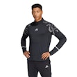 adidas Ultimate Hi-Vis Reflective Half Zip Shirt Herren Black