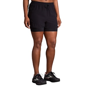 Brooks High Point 3 Inch 2-in-1 Short Dame Brooks High Point 3 Inch 2-in-1 Short Dame