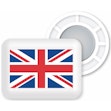 BibBits Race Number Magnets United Kingdom Weiß