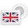 BibBits Race Number Magnets United Kingdom White
