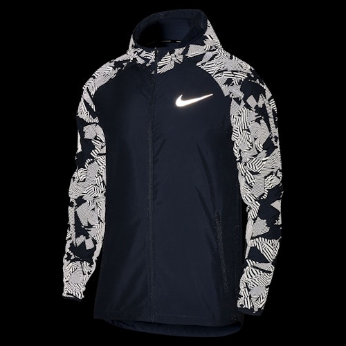 Nike essential flash men's reflective deals running jacket