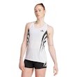 adidas Adizero Archive Singlet Dam Weiß